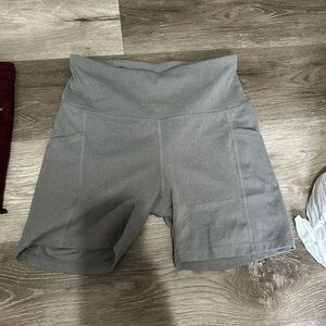 Reebok Women's Gray Bike Shorts
